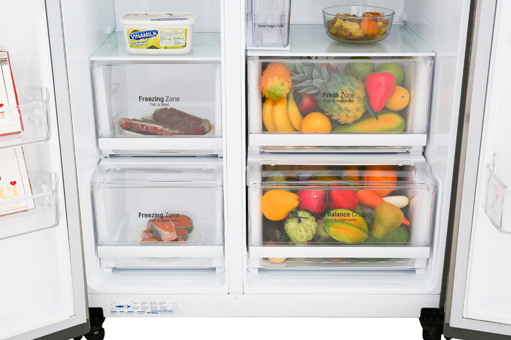 Tủ lạnh LG Inverter 601 lít Side By Side GR-D247JDS